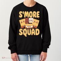 Smore Squad Groovy Smore Chocolate Marshmallow Camping Team Women's Sweatshirt thumb 0