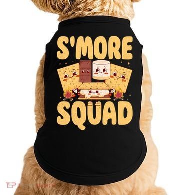 Smore Squad Groovy Smore Chocolate Marshmallow Camping Team Doggie Tank