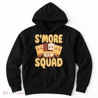 Smore Squad Groovy Smore Chocolate Marshmallow Camping Team Hoodie thumb 0