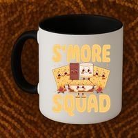 Smore Squad Groovy Smore Chocolate Marshmallow Camping Team Coffee Mug thumb 2