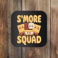 Smore Squad Groovy Smore Chocolate Marshmallow Camping Team Coaster thumb 0