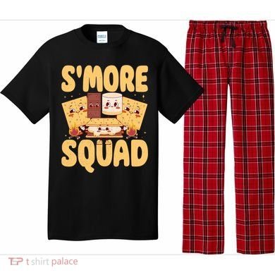 Smore Squad Groovy Smore Chocolate Marshmallow Camping Team Pajama Set