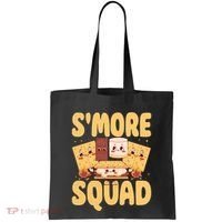 Smore Squad Groovy Smore Chocolate Marshmallow Camping Team Tote Bag thumb 0