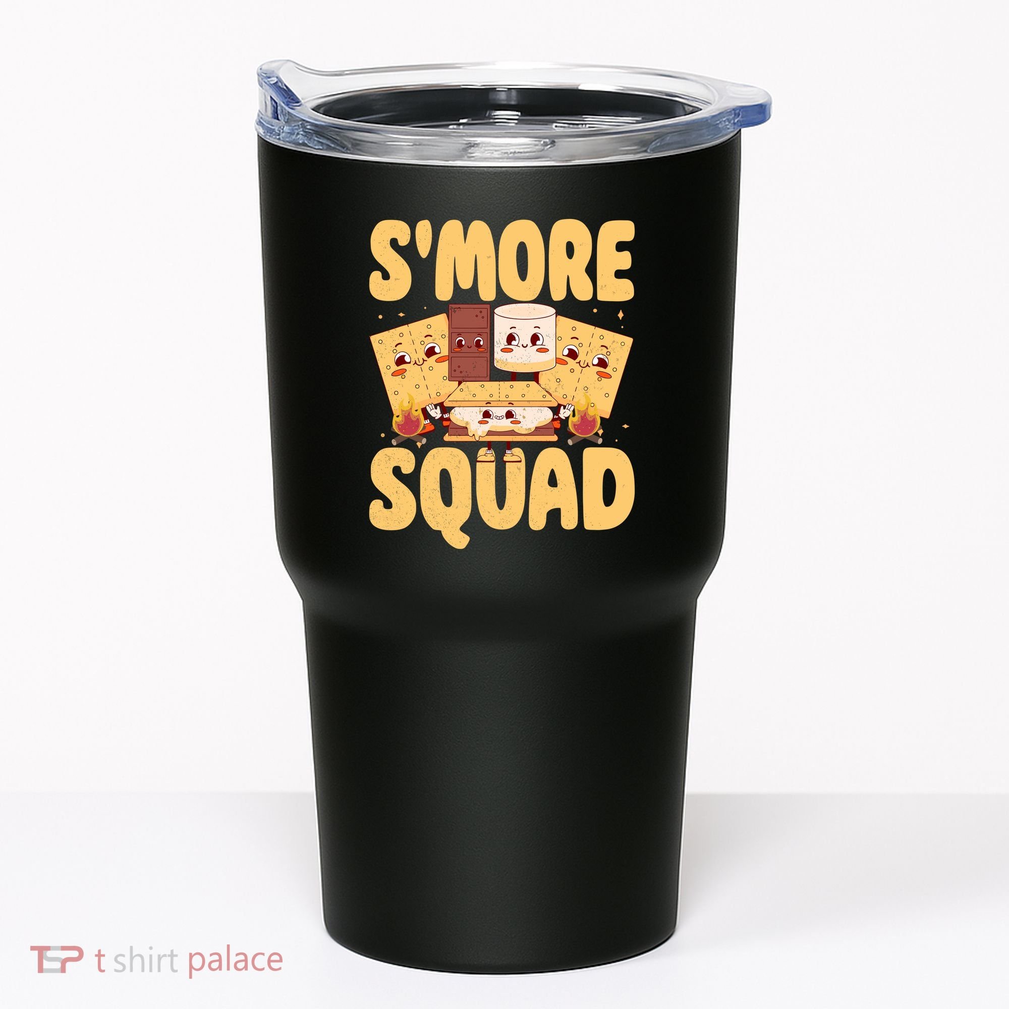 Smore Squad Groovy Smore Chocolate Marshmallow Camping Team Tumbler