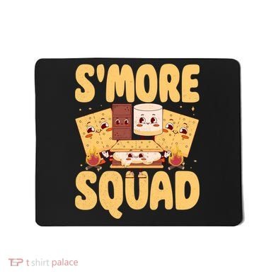 Smore Squad Groovy Smore Chocolate Marshmallow Camping Team Mousepad