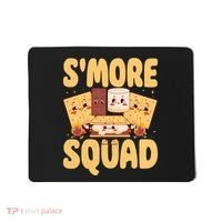 Smore Squad Groovy Smore Chocolate Marshmallow Camping Team Mousepad thumb 0