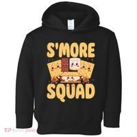 Smore Squad Groovy Smore Chocolate Marshmallow Camping Team Toddler Hoodie thumb 0