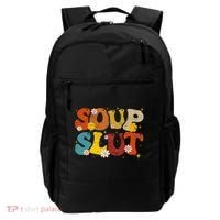 Soup Slut Groovy Sarcastic Funny Saying Christmas Backpack thumb 0