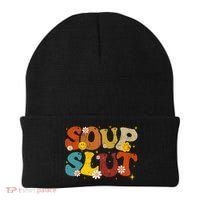 Soup Slut Groovy Sarcastic Funny Saying Christmas Beanie thumb 0