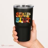 Soup Slut Groovy Sarcastic Funny Saying Christmas Tumbler thumb 2