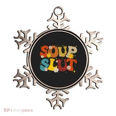 Soup Slut Groovy Sarcastic Funny Saying Christmas Ornament