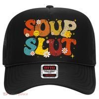 Soup Slut Groovy Sarcastic Funny Saying Christmas Hat thumb 0