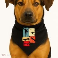 Skater Skateboarder Gift Retro Skateboard USA-Made Doggie Bandana thumb 1