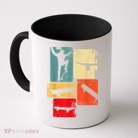 Skater Skateboarder Gift Retro Skateboard Coffee Mug thumb 0