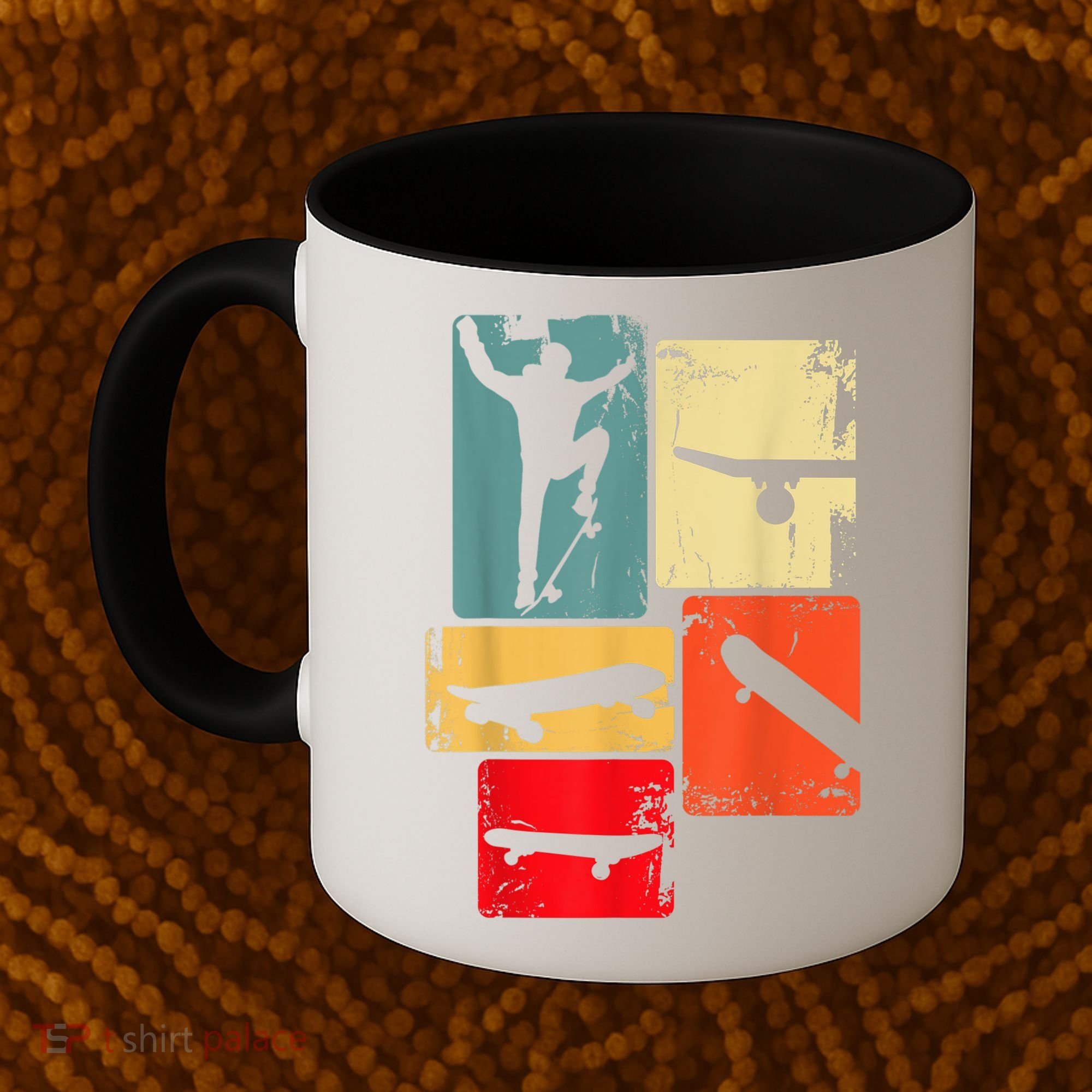 Skater Skateboarder Gift Retro Skateboard Coffee Mug
