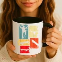 Skater Skateboarder Gift Retro Skateboard Coffee Mug thumb 3