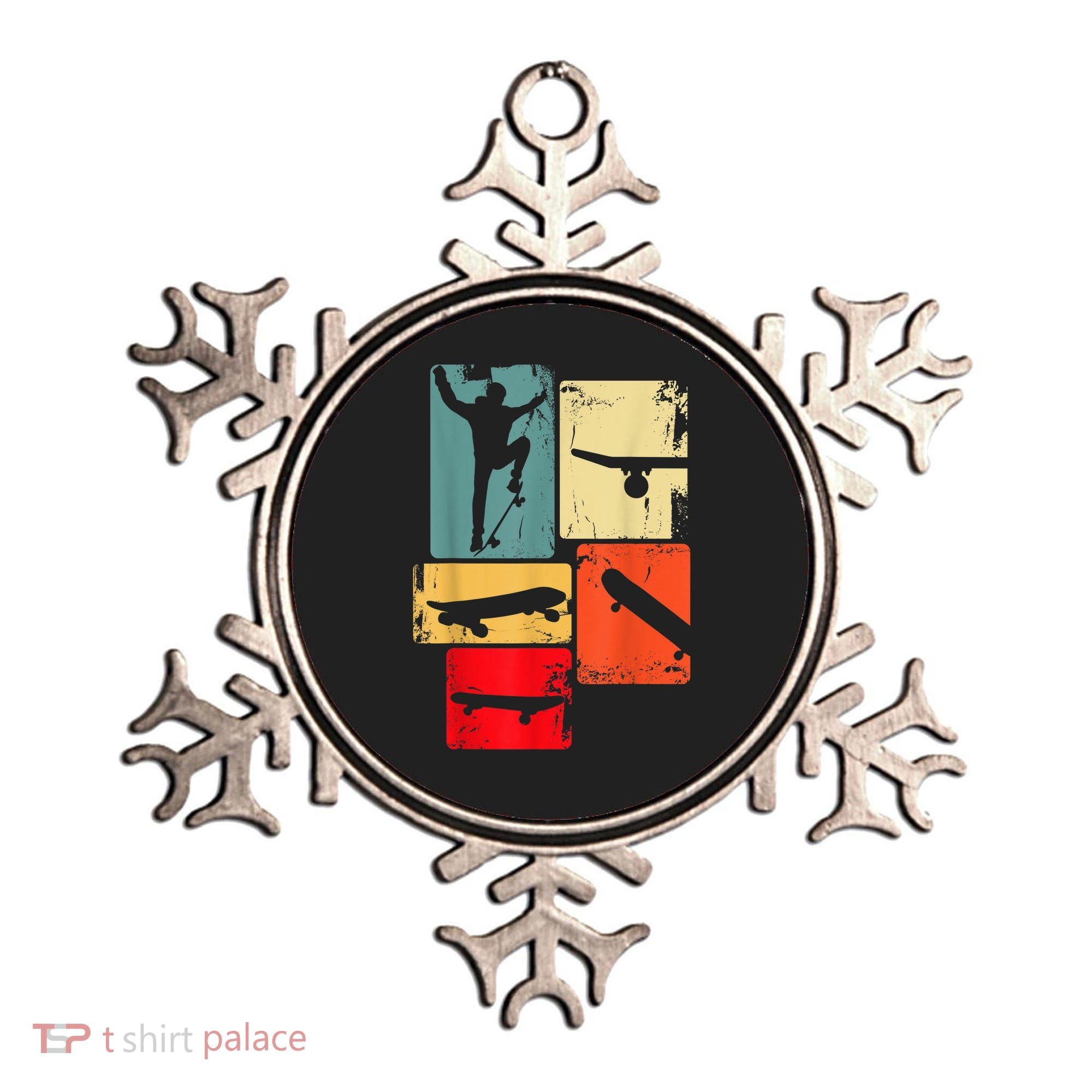 Skater Skateboarder Gift Retro Skateboard Ornament