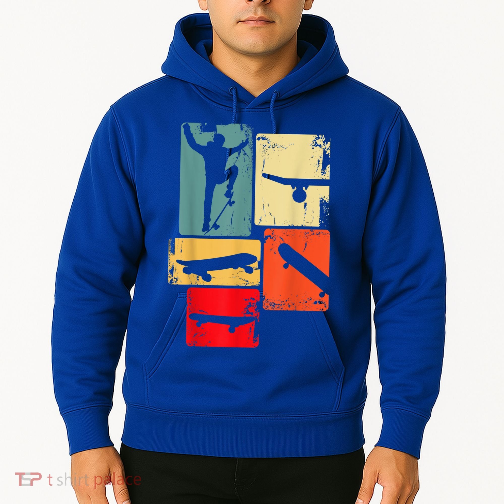 Skater Skateboarder Gift Retro Skateboard Hoodie