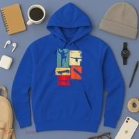Skater Skateboarder Gift Retro Skateboard Hoodie thumb 3