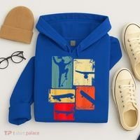 Skater Skateboarder Gift Retro Skateboard Hoodie thumb 4