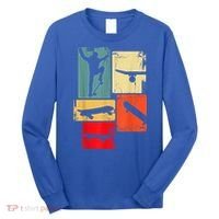 Skater Skateboarder Gift Retro Skateboard Long Sleeve Shirt thumb 0