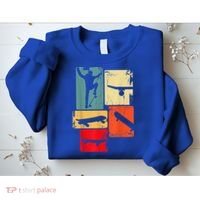 Skater Skateboarder Gift Retro Skateboard Sweatshirt thumb 2