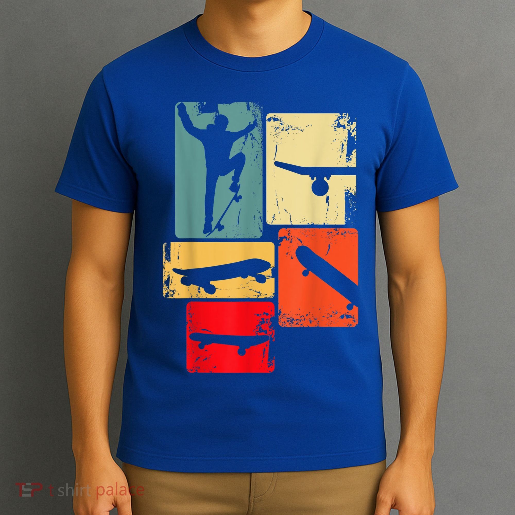 Skater Skateboarder Gift Retro Skateboard T-Shirt