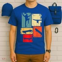 Skater Skateboarder Gift Retro Skateboard T-Shirt thumb 6