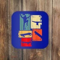 Skater Skateboarder Gift Retro Skateboard Coaster thumb 0