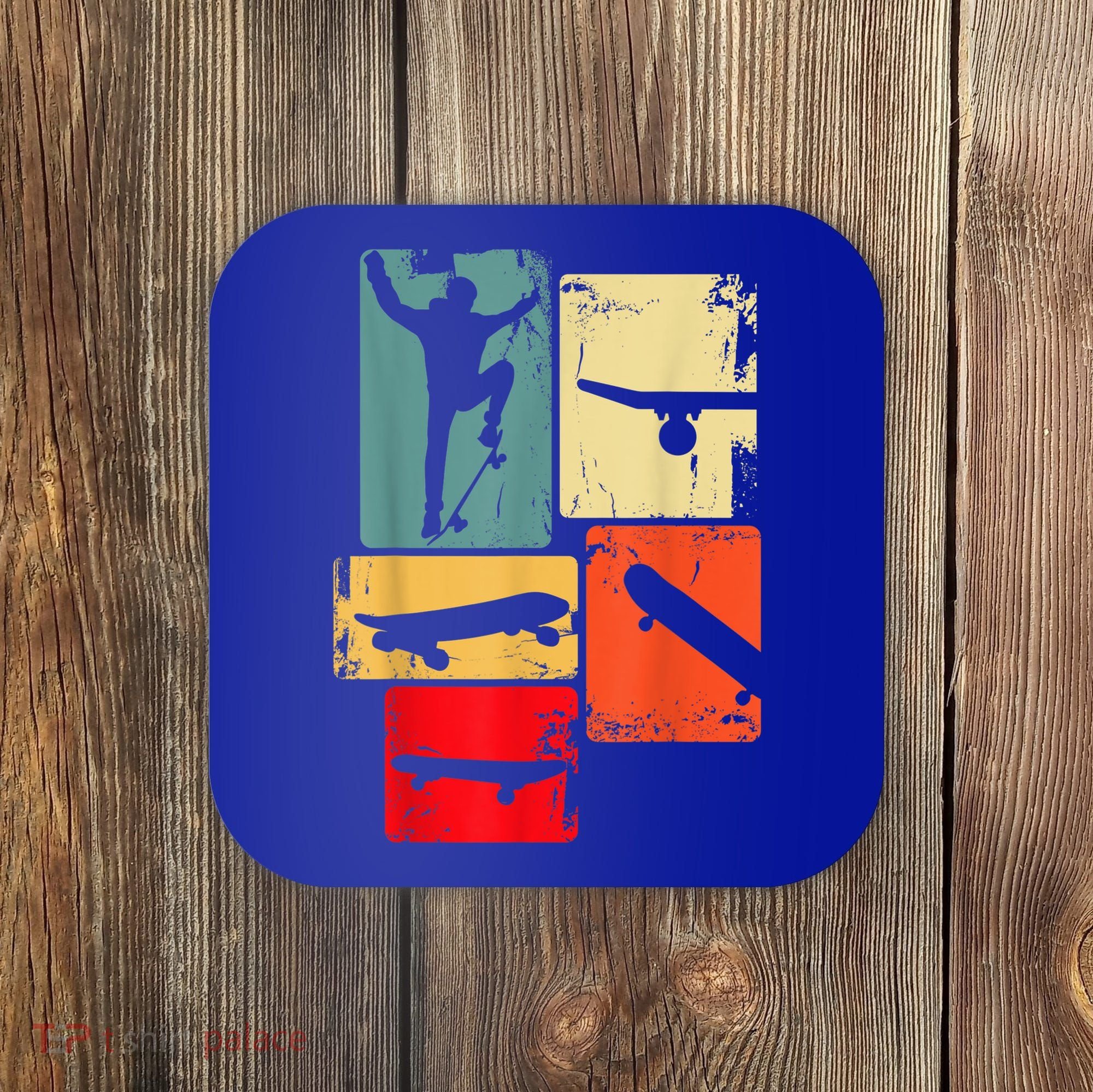 Skater Skateboarder Gift Retro Skateboard Coaster