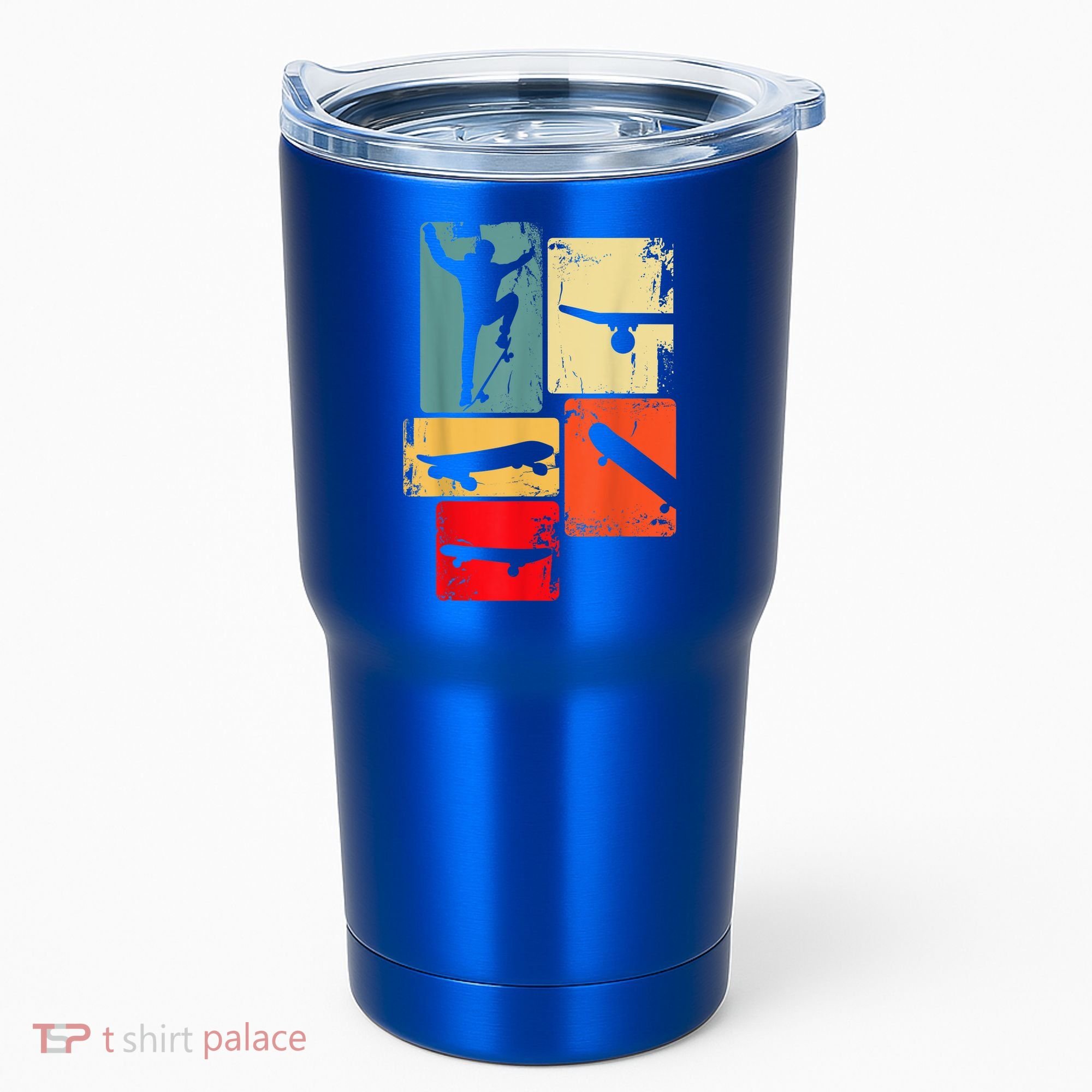 Skater Skateboarder Gift Retro Skateboard Tumbler