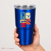 Skater Skateboarder Gift Retro Skateboard Tumbler thumb 2