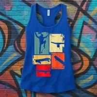 Skater Skateboarder Gift Retro Skateboard Women's Tank Top thumb 3