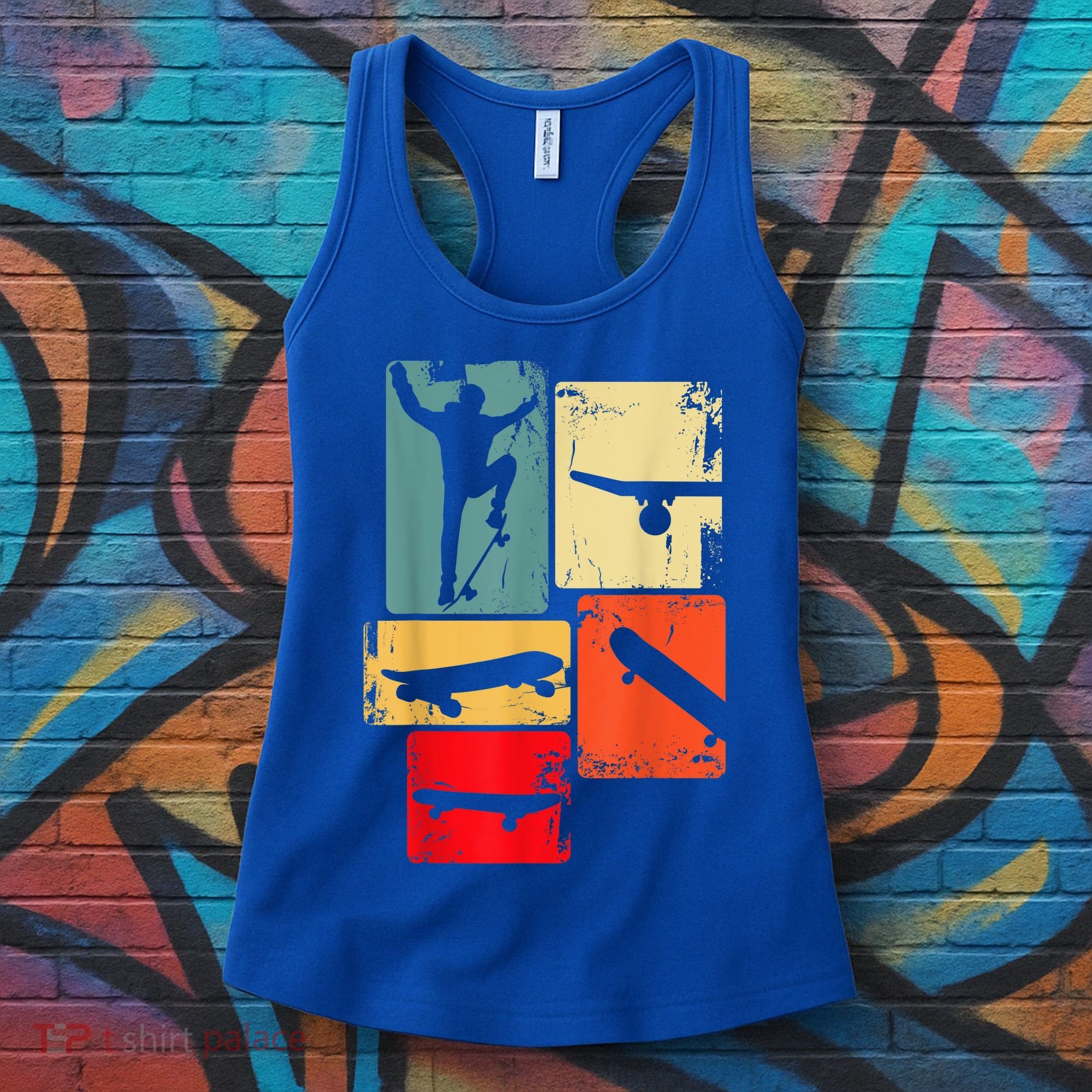 Skater Skateboarder Gift Retro Skateboard Women's Tank Top