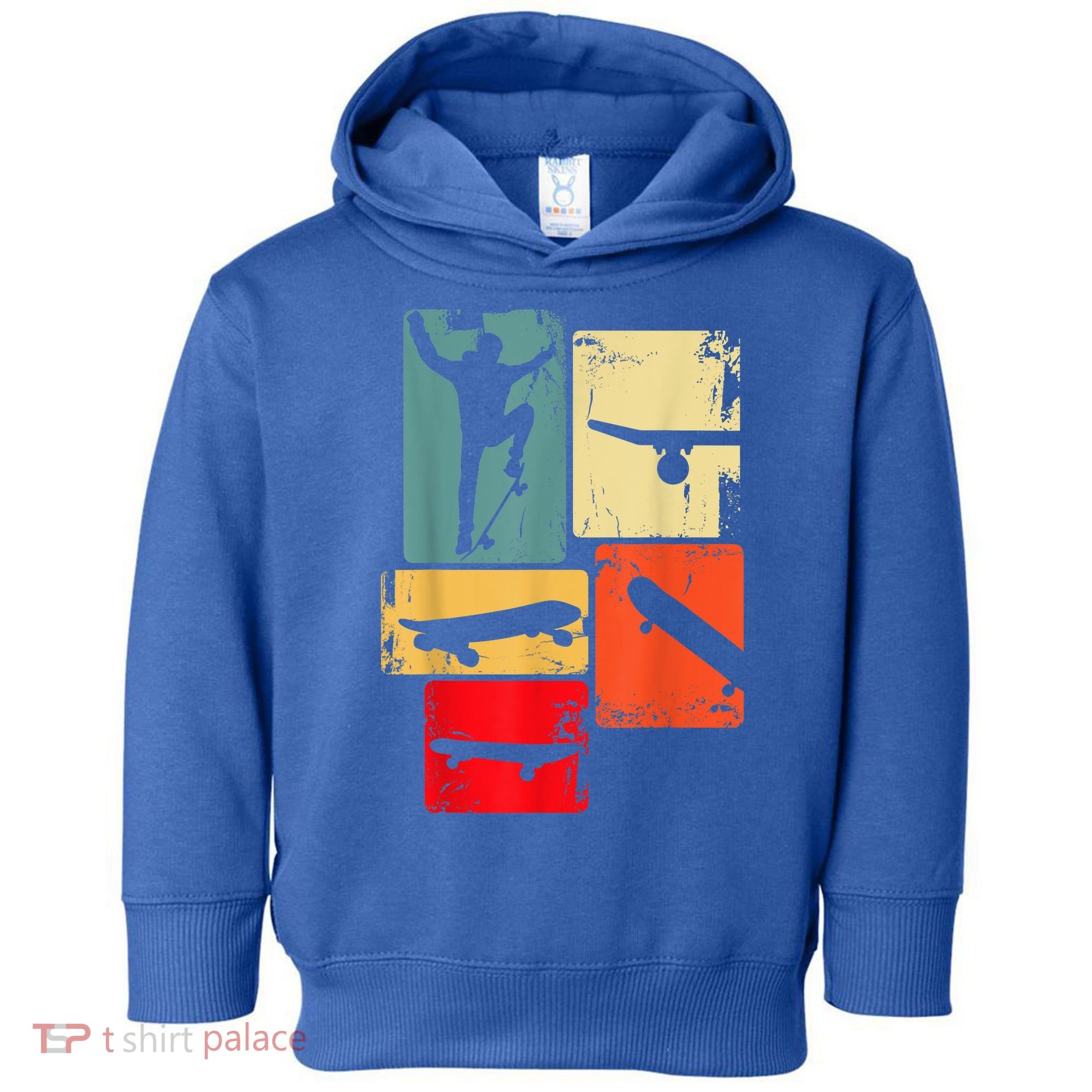 Skater Skateboarder Gift Retro Skateboard Toddler Hoodie