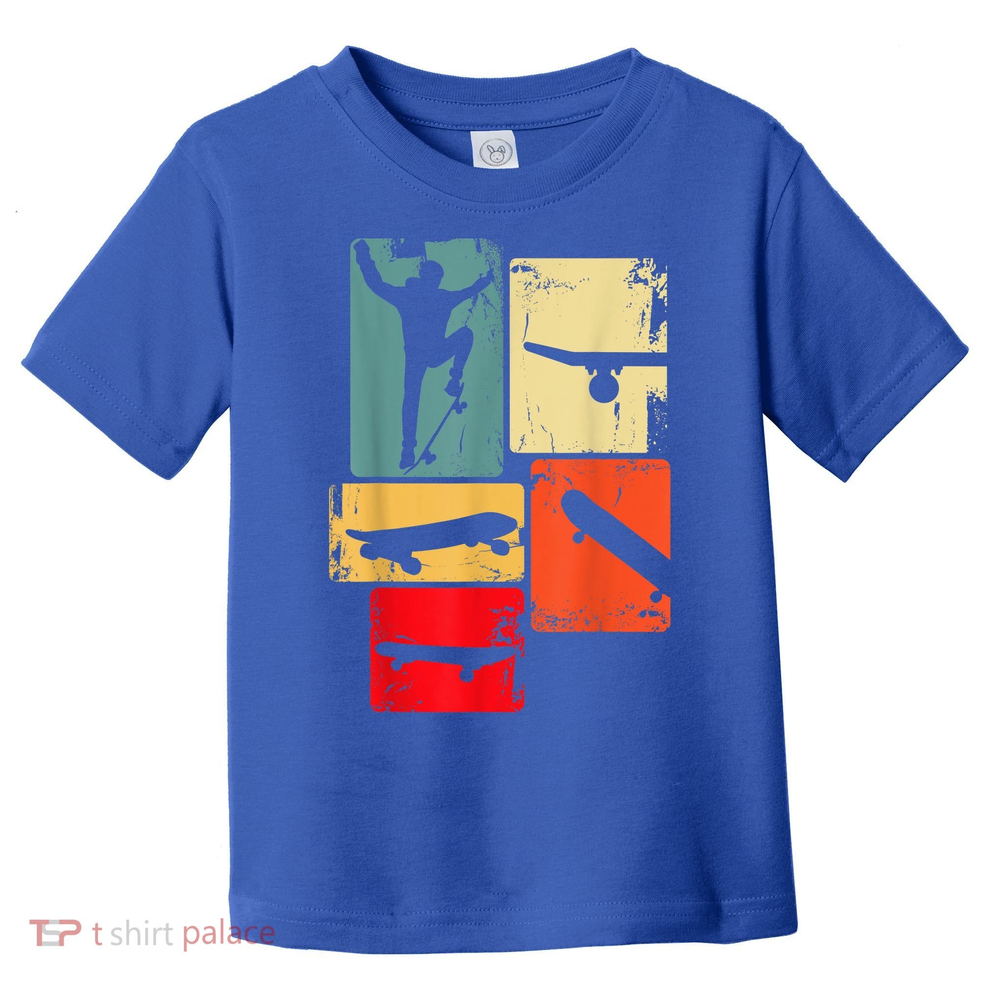 Skater Skateboarder Gift Retro Skateboard Toddler T-Shirt