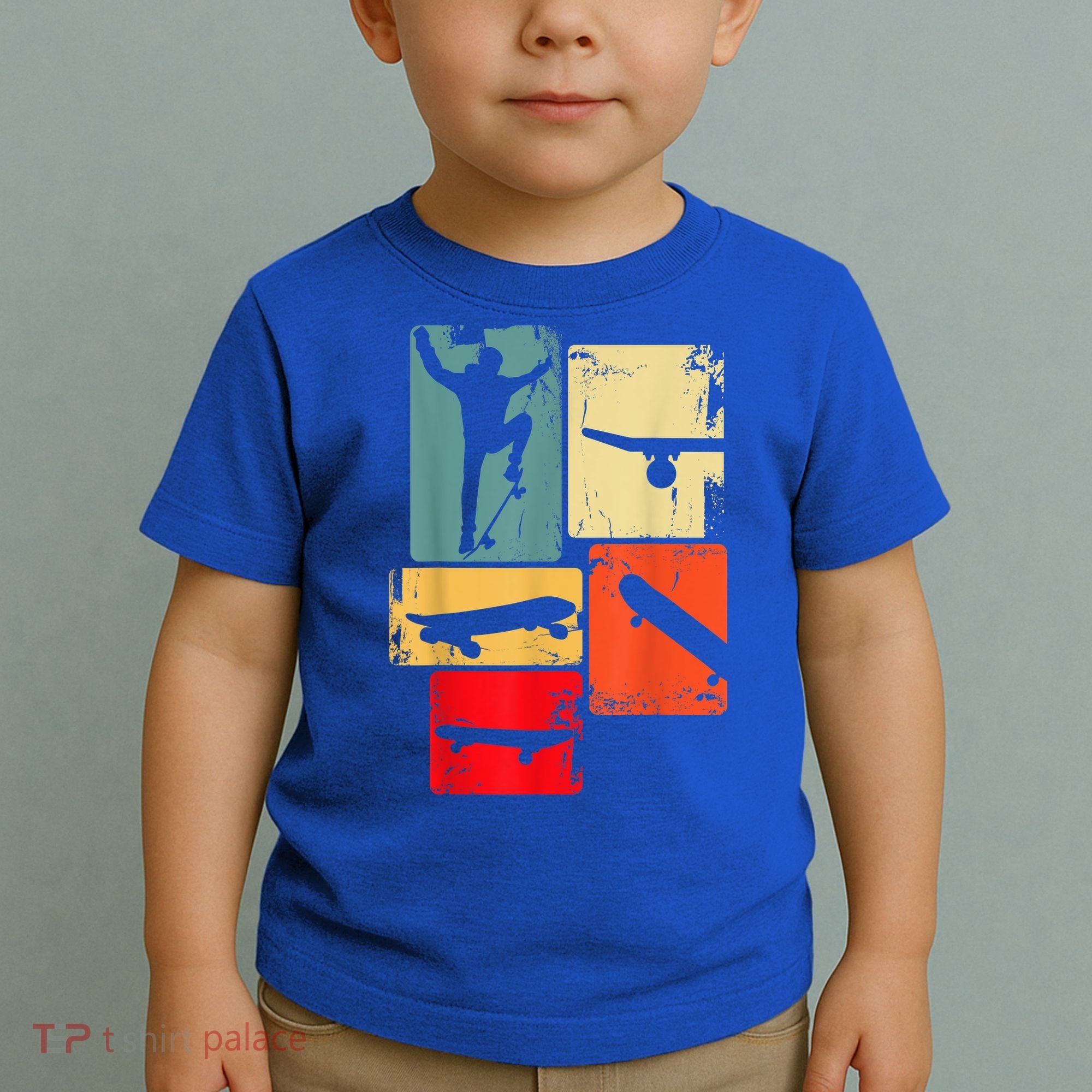 Skater Skateboarder Gift Retro Skateboard Toddler T-Shirt