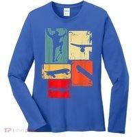 Skater Skateboarder Gift Retro Skateboard Women's Long Sleeve Shirt thumb 0