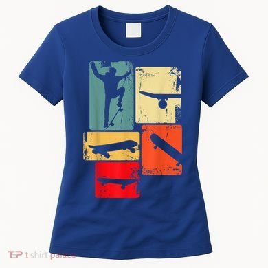 Skater Skateboarder Gift Retro Skateboard Women's T-Shirt