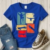 Skater Skateboarder Gift Retro Skateboard Women's T-Shirt thumb 3