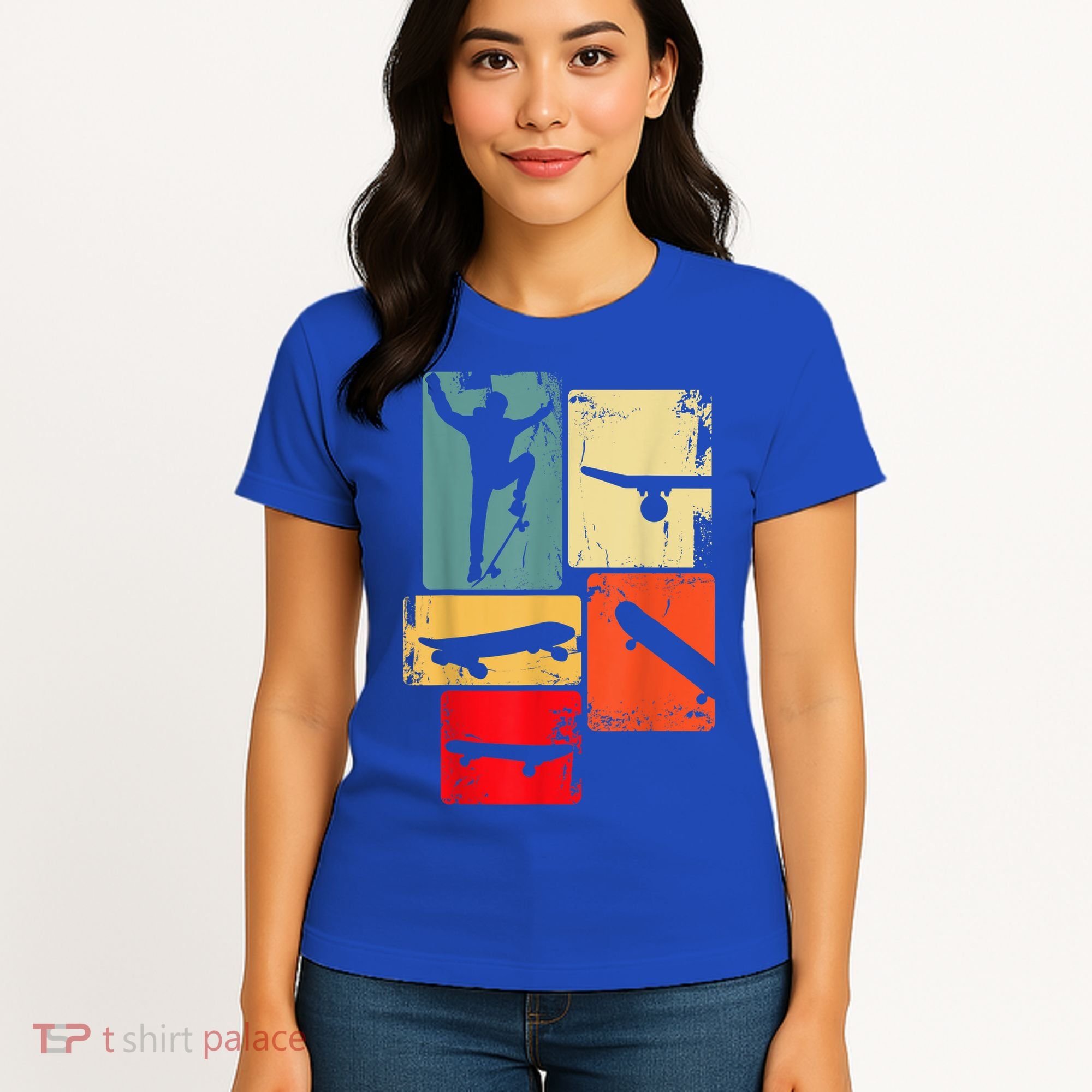 Skater Skateboarder Gift Retro Skateboard Women's T-Shirt