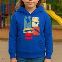 Skater Skateboarder Gift Retro Skateboard Kids Hoodie thumb 3