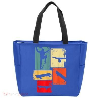Skater Skateboarder Gift Retro Skateboard Tote Bag