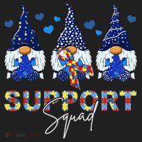 Support Squad Gnome Autism Awareness Month Women's Sweatshirt thumb 2