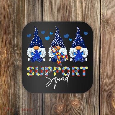 Support Squad Gnome Autism Awareness Month Coaster