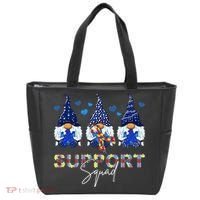 Support Squad Gnome Autism Awareness Month Tote Bag thumb 0