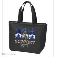 Support Squad Gnome Autism Awareness Month Tote Bag thumb 3