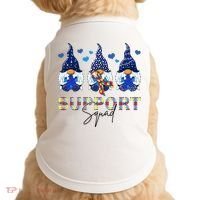Support Squad Gnome Autism Awareness Month Doggie Tank thumb 0