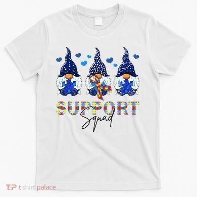 Support Squad Gnome Autism Awareness Month T-Shirt