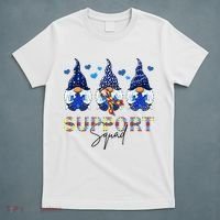 Support Squad Gnome Autism Awareness Month T-Shirt thumb 5